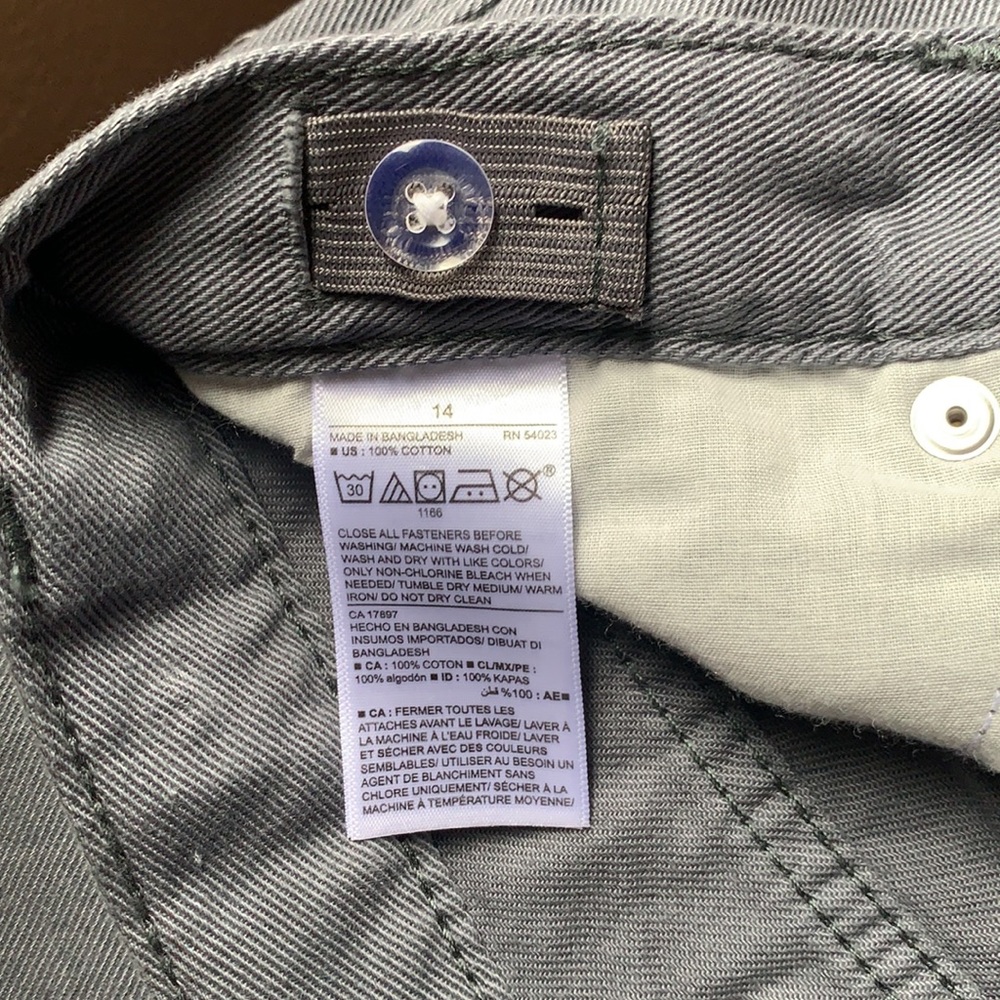 Old Navy gray skinny fit pants. Boys size 14 - Picture 9 of 14